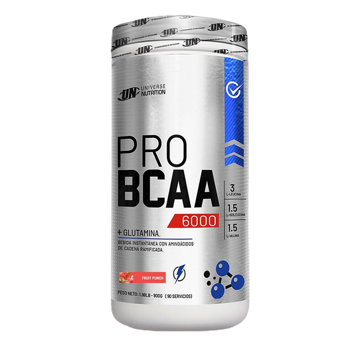UNIVERSE NUTRITION - PRO BCAA 6000 AMINOACIDO 1KG FRUIT PUNCH UNIVERSE NUTRITION
