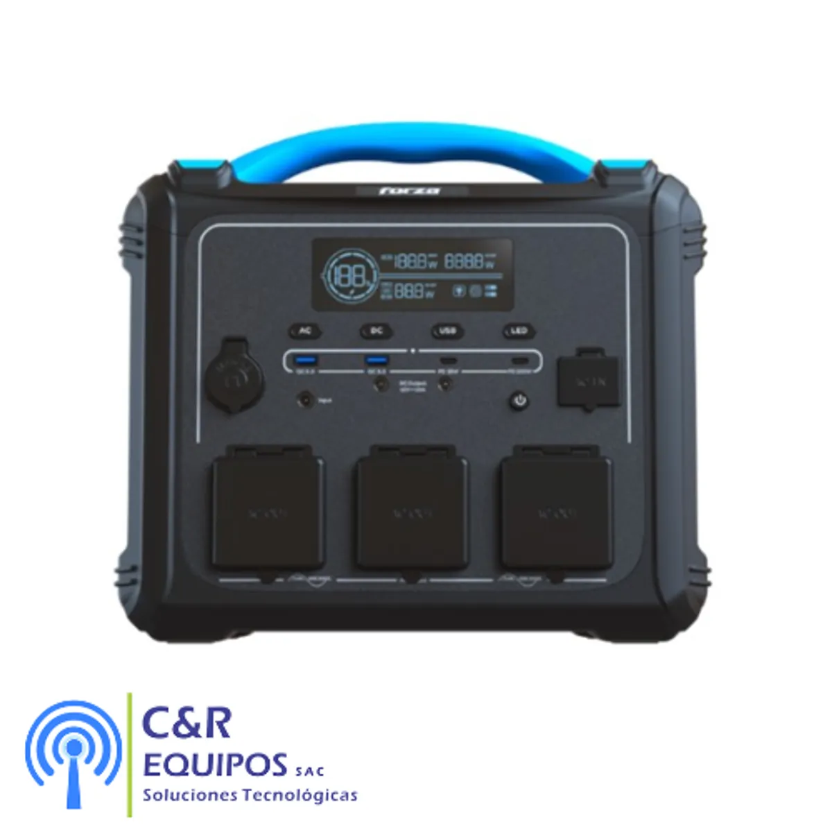 FORZA - GENERADOR ELECTRICO TITAN DE BATERIAS LMFP 1200 WATTS