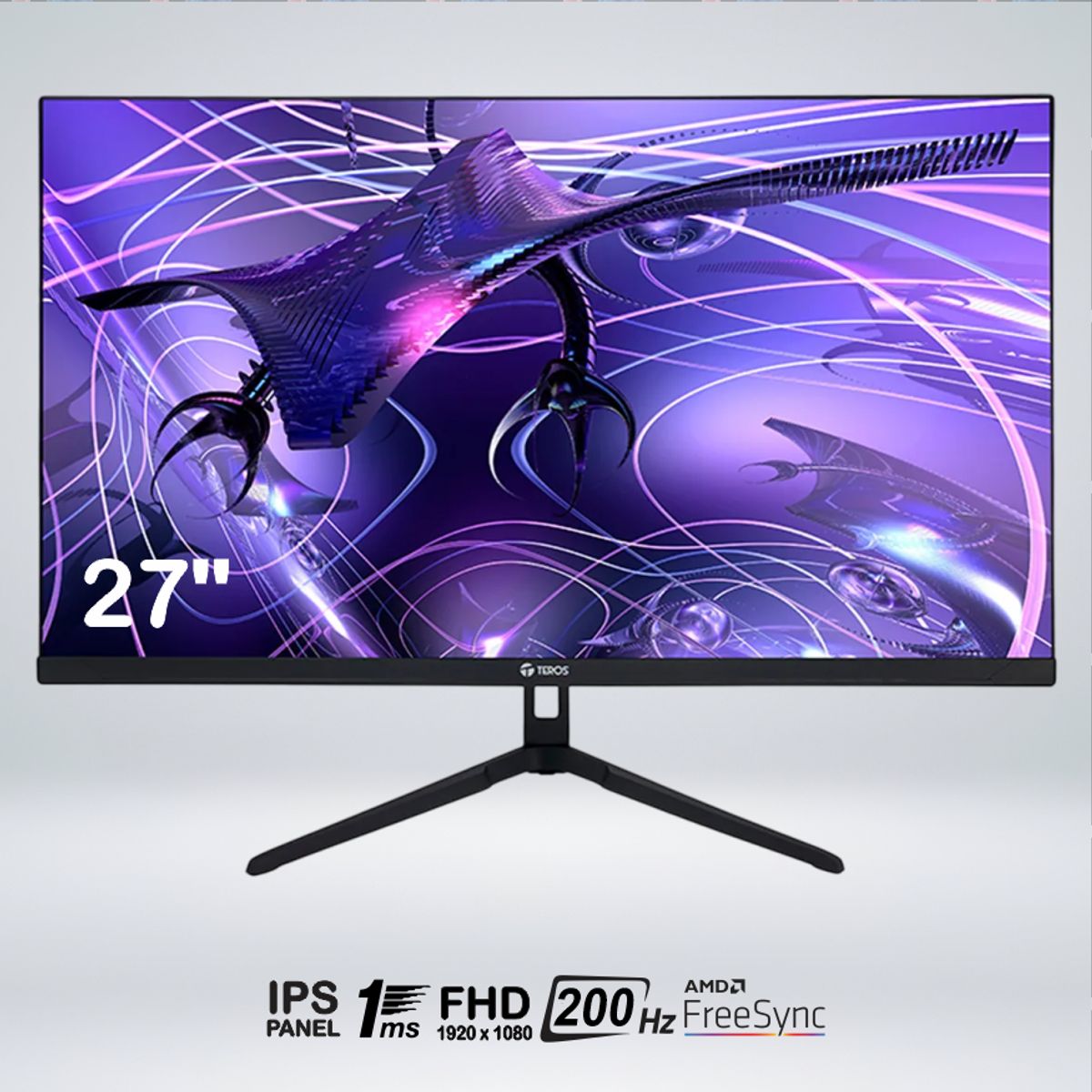 TEROS - MONITOR GAMER TEROS TE-2786G FULL HD 27 " IPS 200HZ 1MS HDMI FreeSync