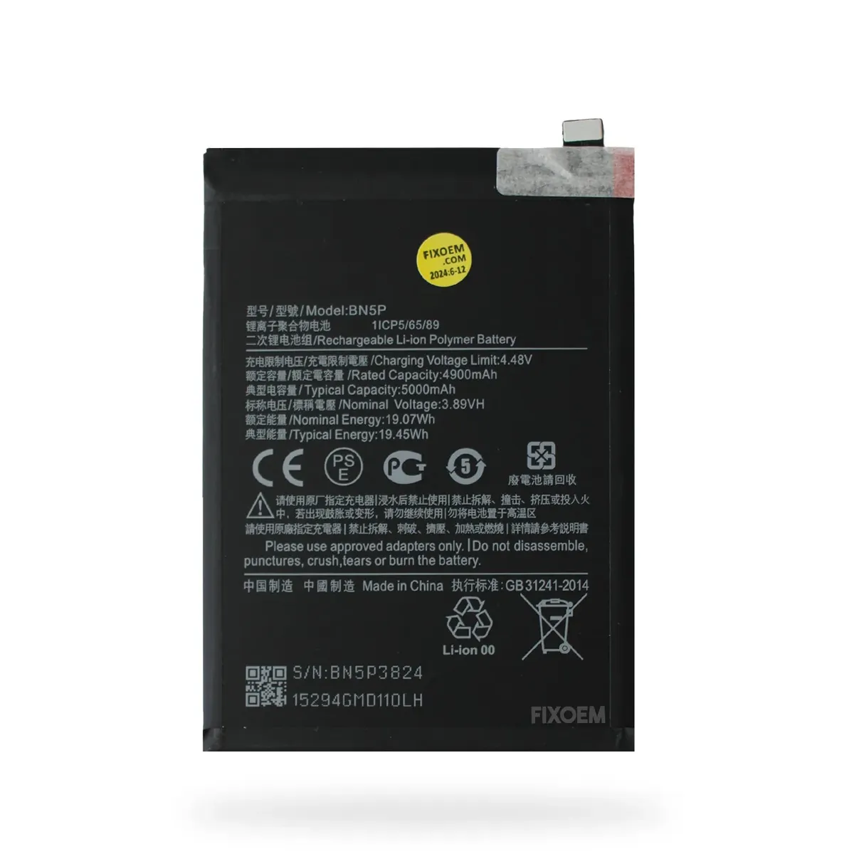 OEM - BATERIA PARA REDMI NOTE 13 PRO PLUS 5G