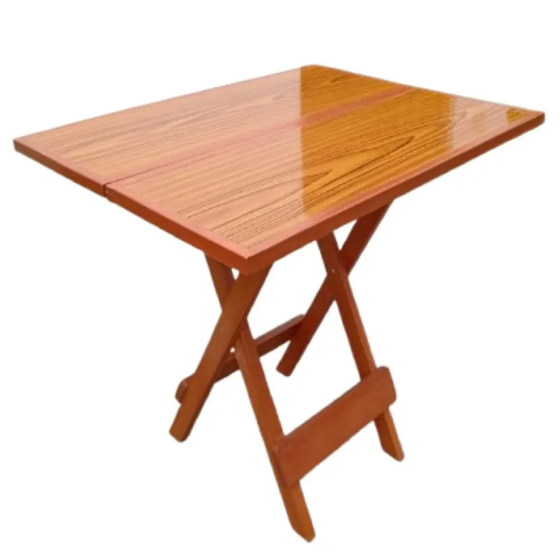 START FG - Mesa plegable Rectangular en Madera Dorada