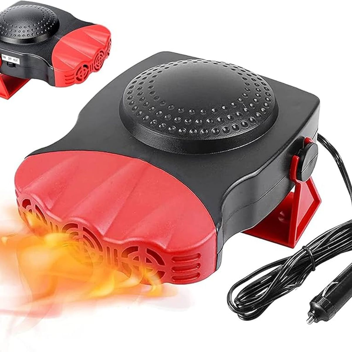 GENERICO - Calefactor y Ventilador Eléctrico 12v 200w Portátil