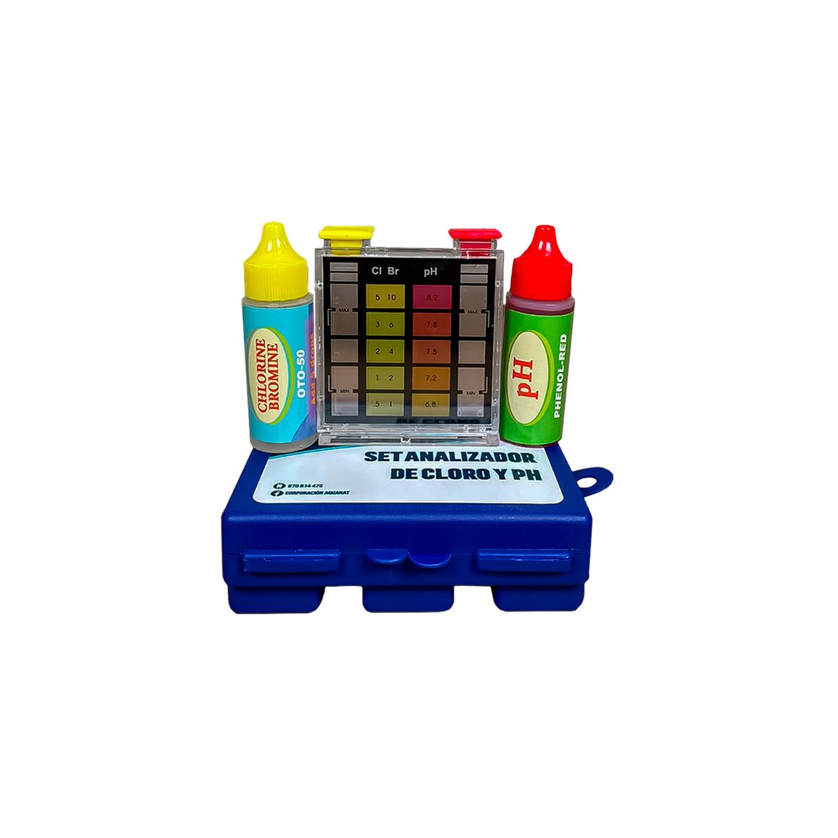 GENERICO - SET ANALIZADOR DE CLORO Y PH AQUANAT