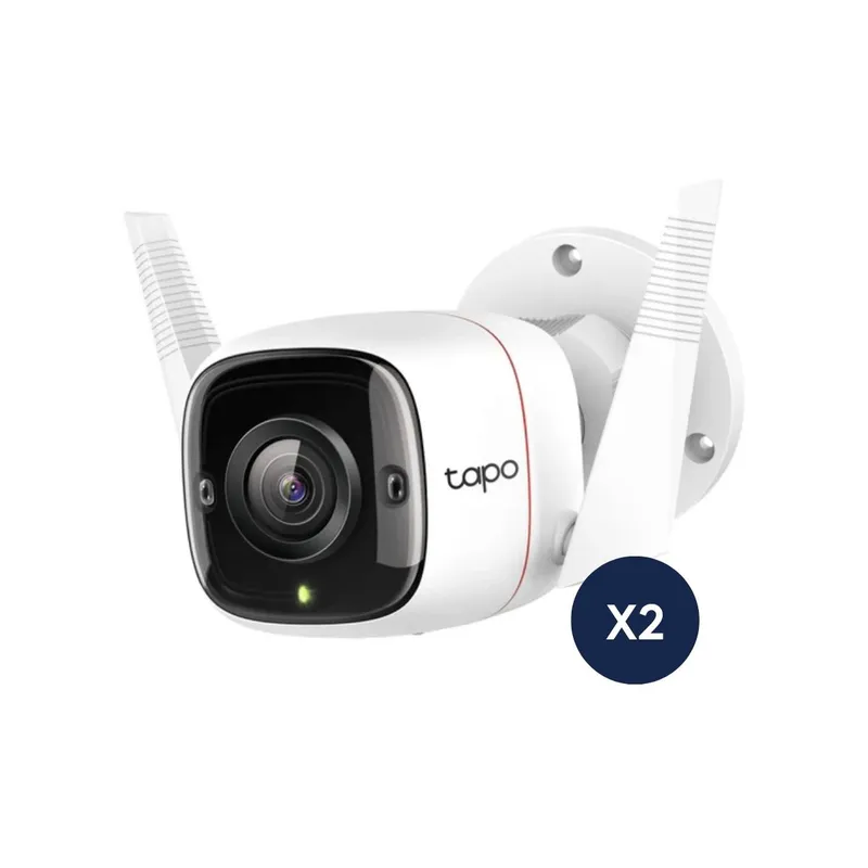 TP LINK - Kit de 2 Cámara de seguridad Tapo C320WS 2K WIFI para exteriores - Tp-Link