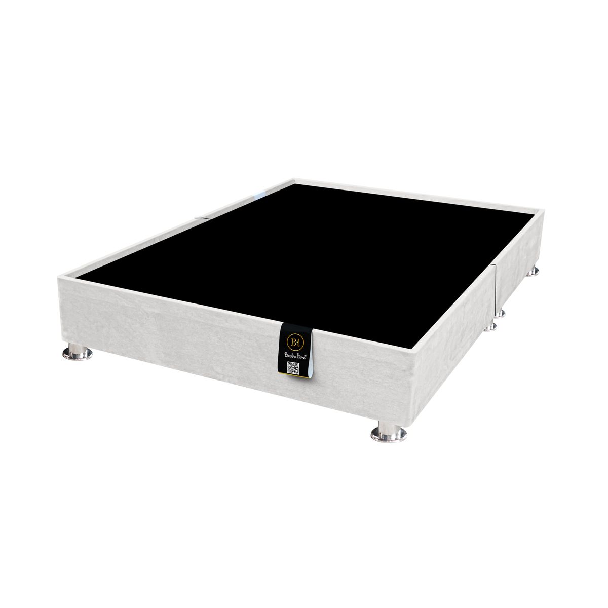 BARAKA HOME - Base De Cama Encajonado Luton King Americado - Ivory