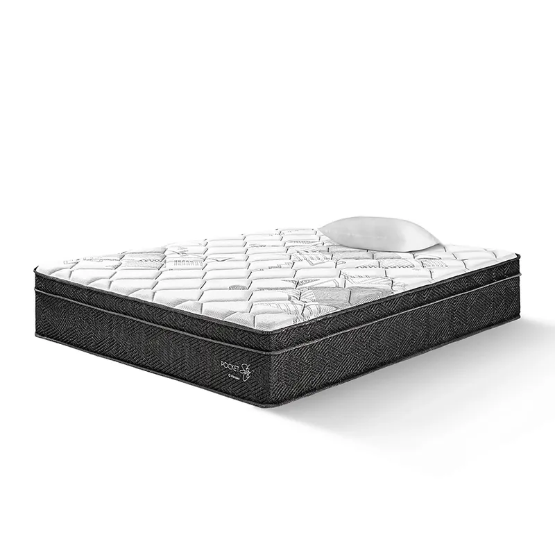 PARAISO - Colchon Pocket Star 1.5 Plz + 1 Almohada +  Protector