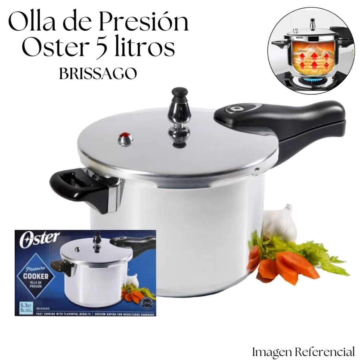 OSTER - Olla de Presión Oster 5 litros