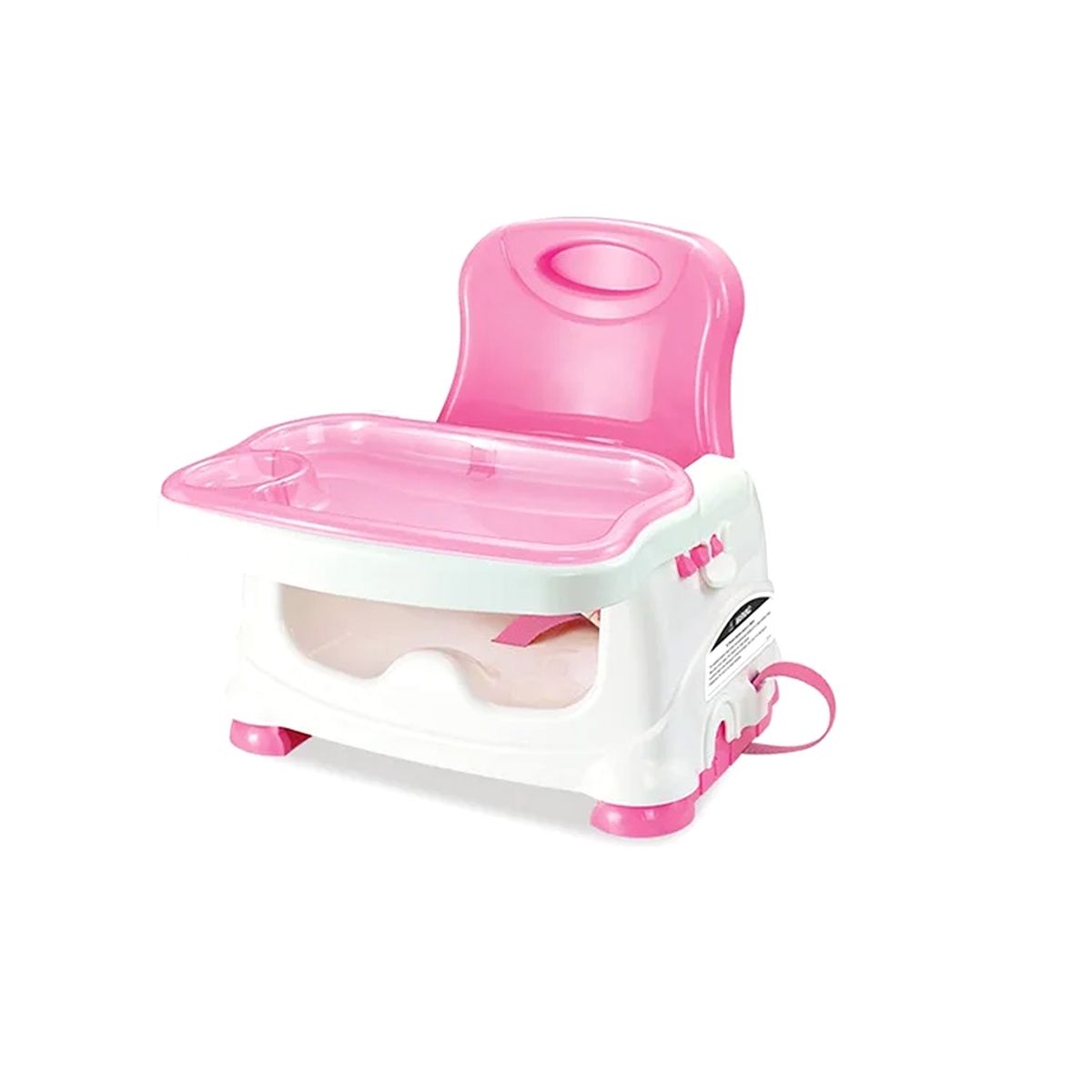 IDEAL - Silla Comedor Portátil Ideal Doble Bandeja 2 en 1 Rosado