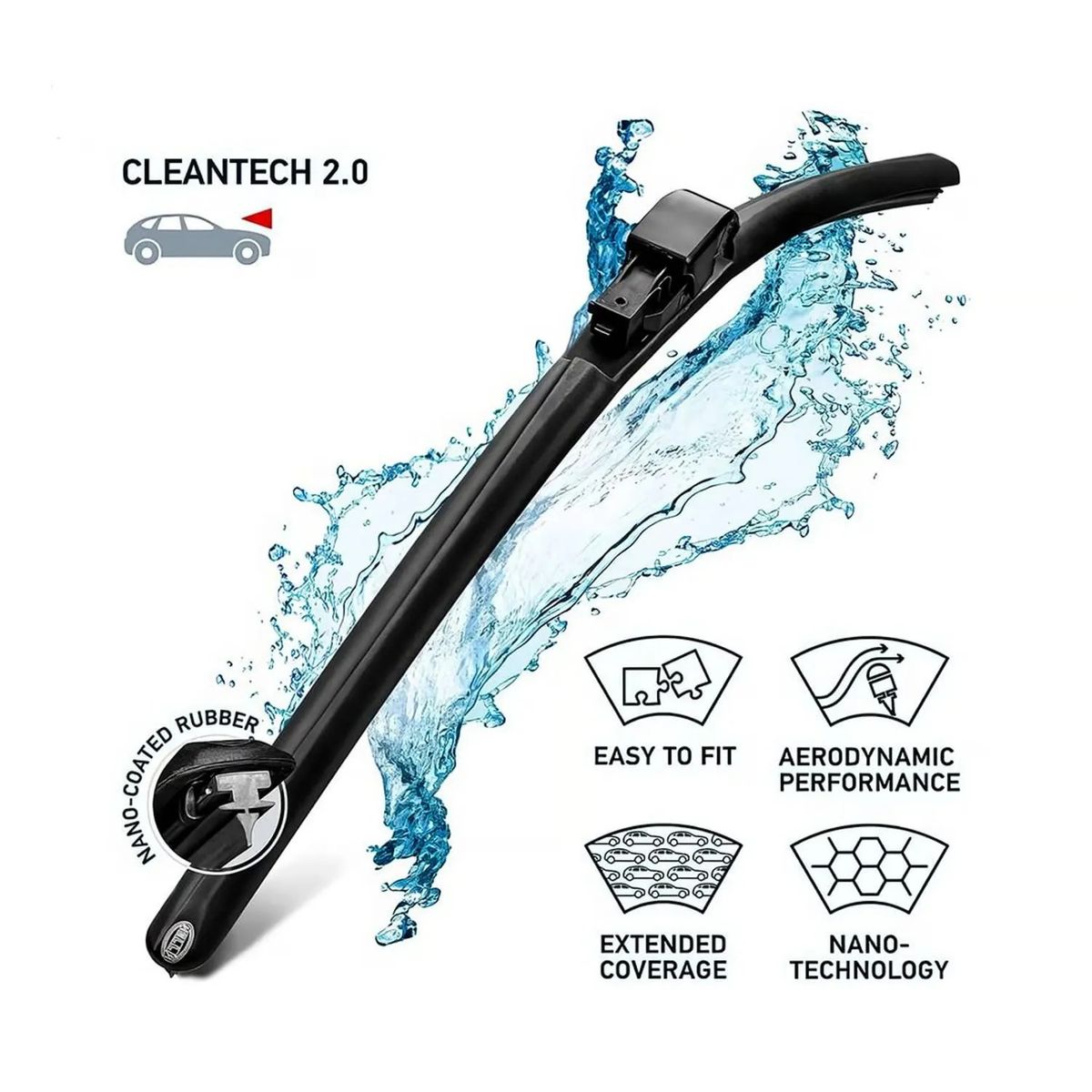 HELLA - Plumilla Hella Cleantech Limpia Parabrisas Para Honda Civic