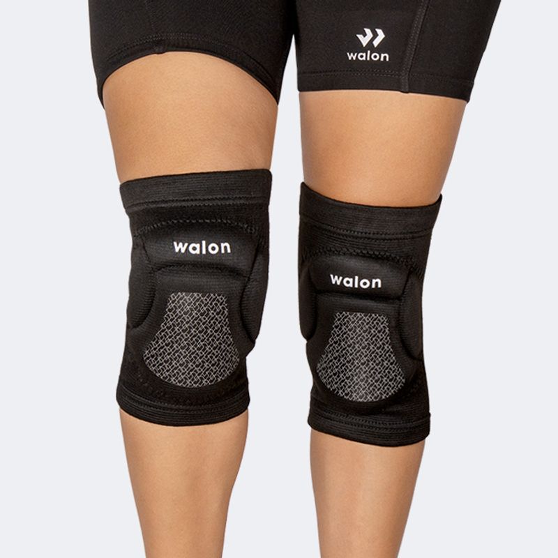 GENERICO - RODILLERA DE VOLEY WALON CON GEL TALLA L NEGRO
