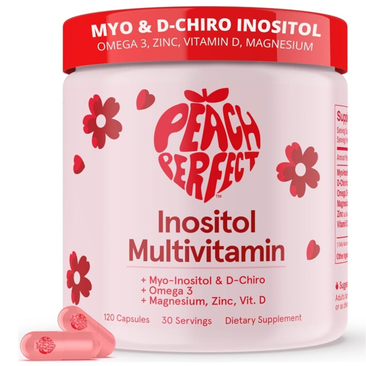 GENERICO - Myo & D-chiro Inositol Multivitamínico 120 cap - Peach Perfect