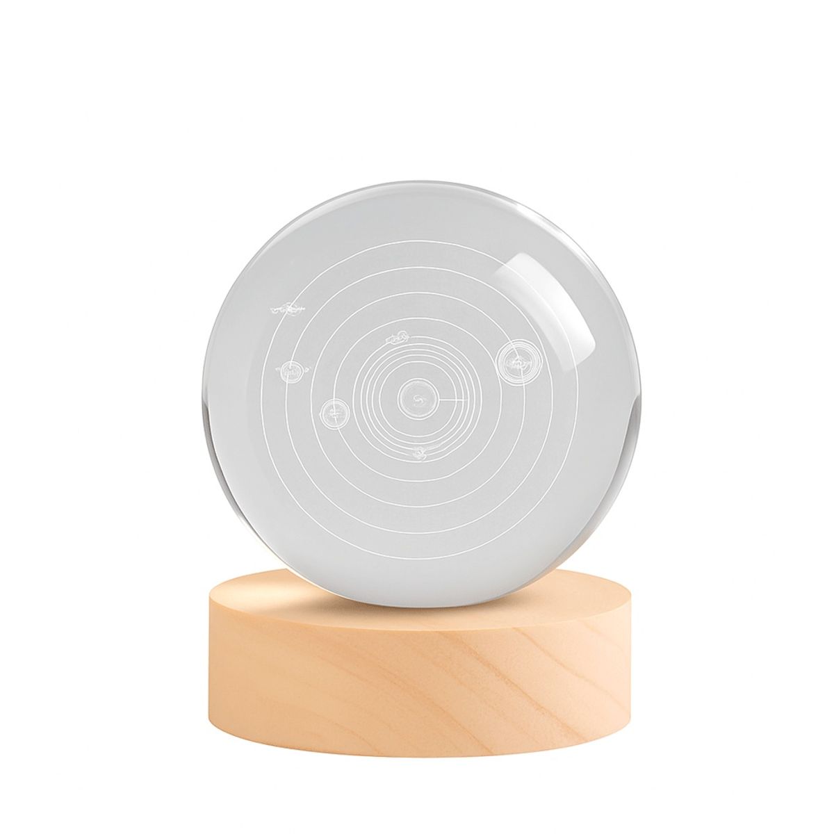 GENERICO - Lámpara Esfera Cristal Universo Infinito