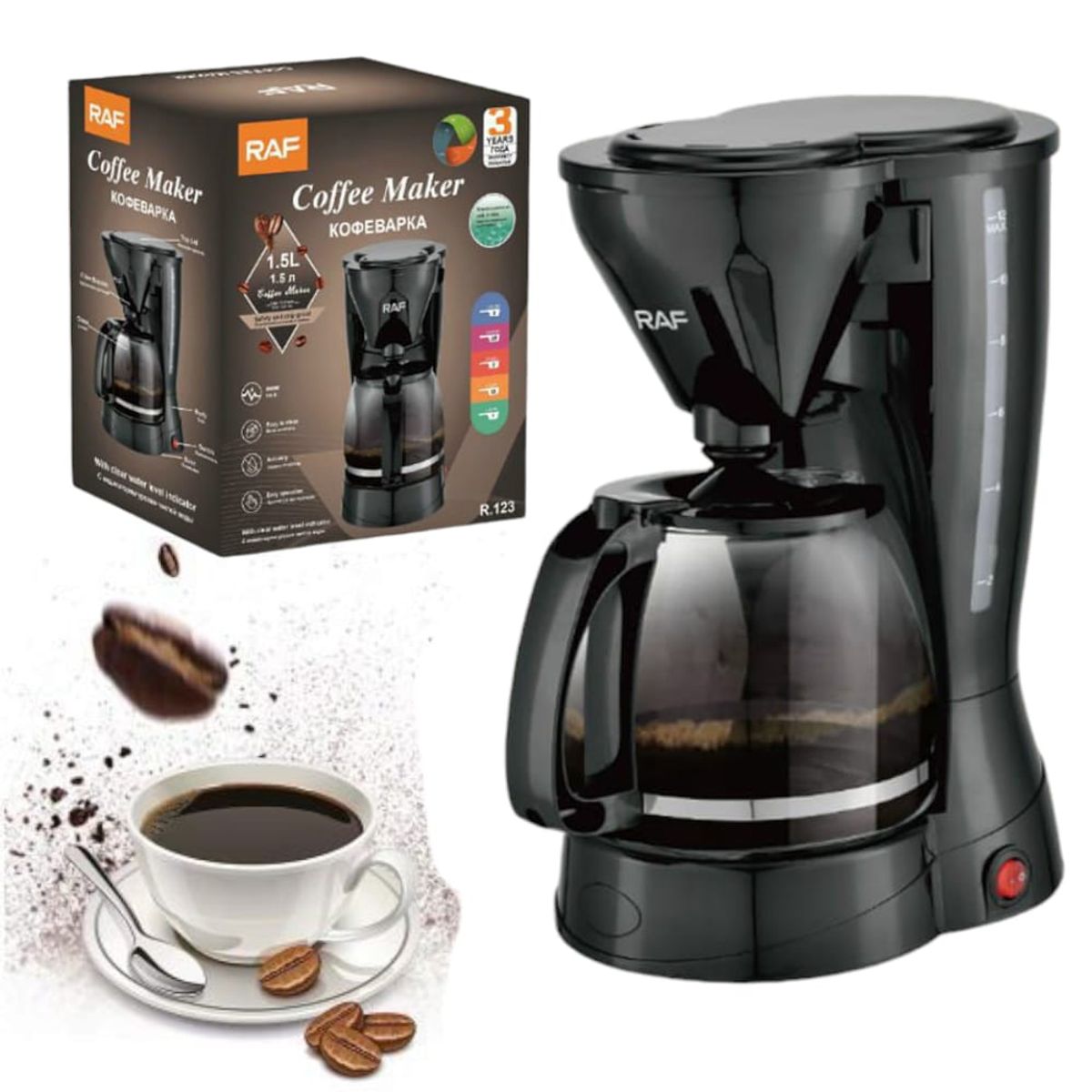 OEM - Cafetera de Goteo Compacta  Café Caliente en Minutos