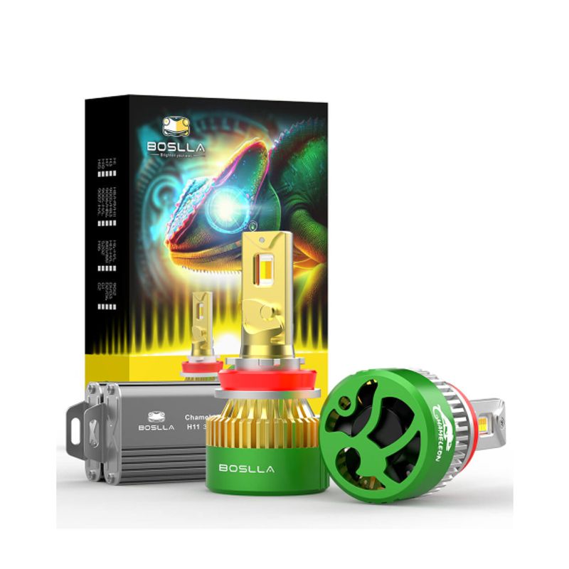 GENERICO - Foco Led BC4 9006 12.000LM Tricolor Chip flip