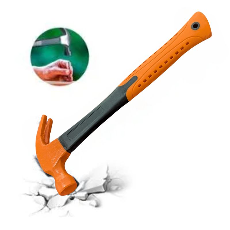 GENERICO - Martillo Carpintero Resistente Mango Fibra Madera