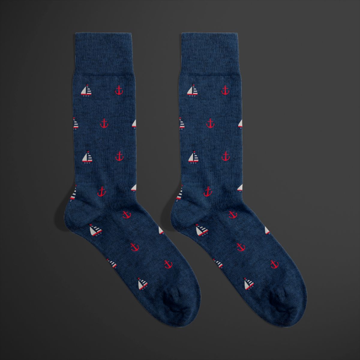 BILLY BROWN - Medias Ejecutivo Marinero Coloridos con Diseño, Unisex, 1 Par