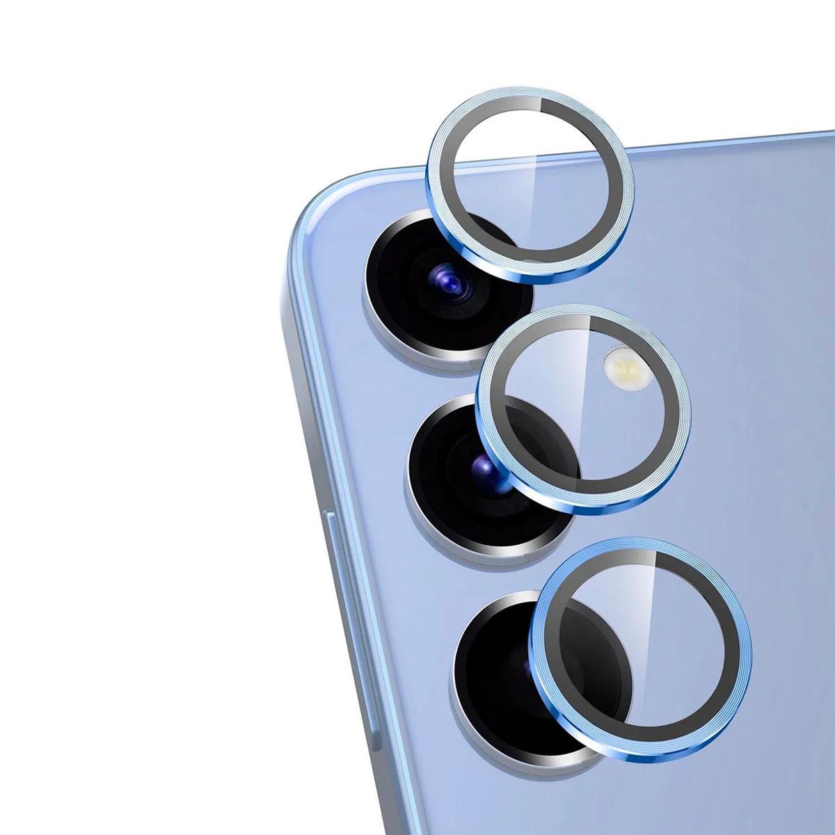GENERICO - Protector de Cámara Metálico Para Samsug S25 Plus - Celeste
