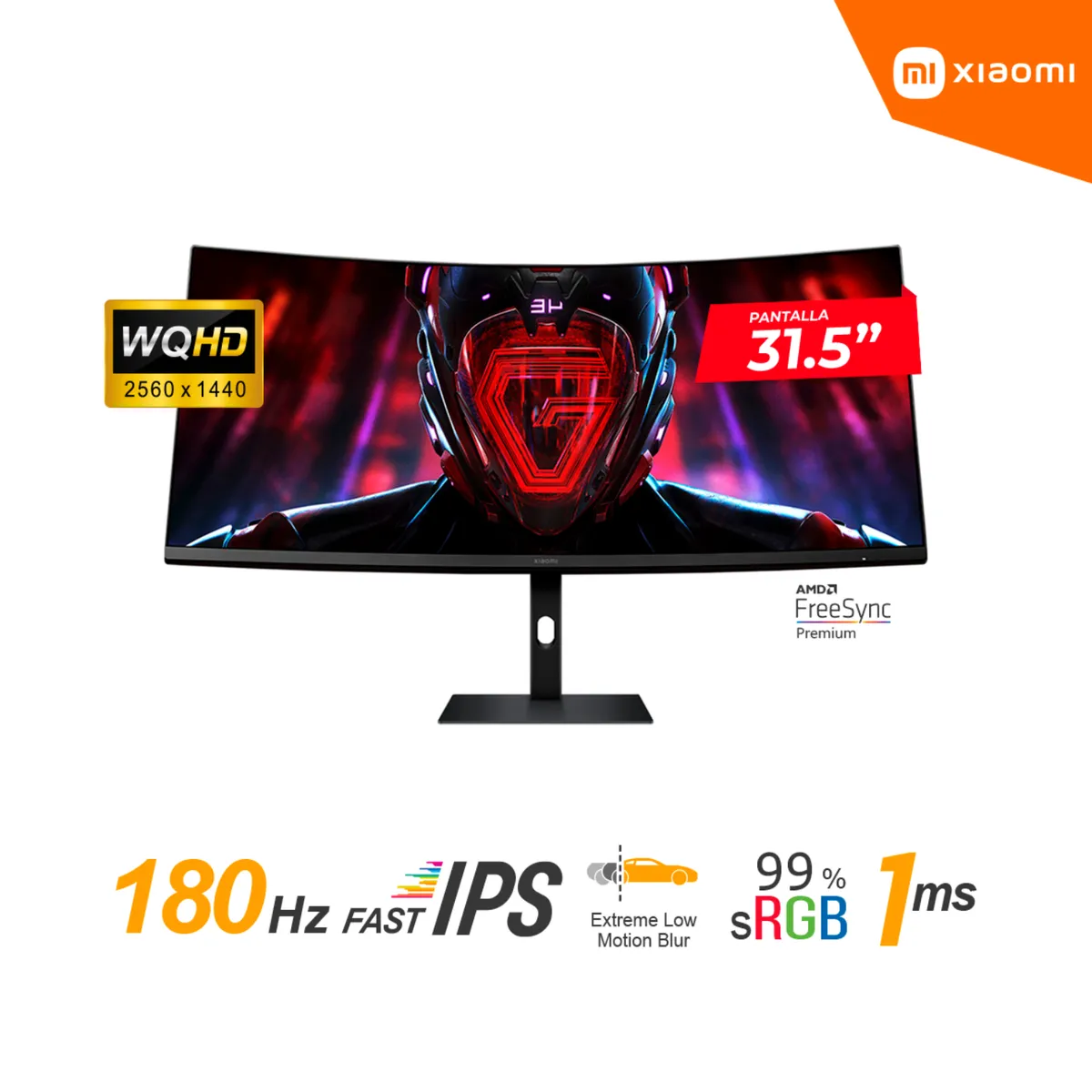 XIAOMI - MONITOR XIAOMI G34WQi 34 CURVO WQHD 3440x1440 180HZ 1MS FREESYNC PR.