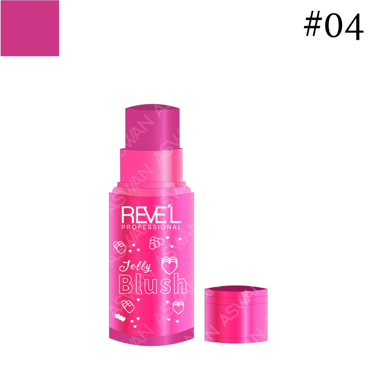 REVE'L PROFESSIONAL - RUBOR JELLY BLUSH LOVE 04 - REVEL