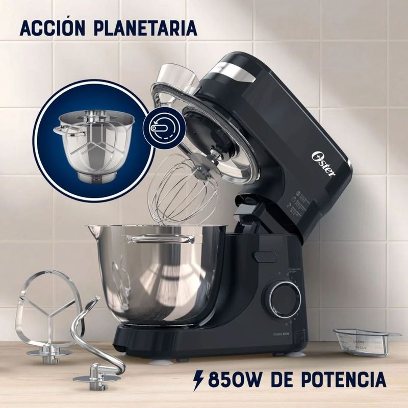OSTER - Nueva Batidora Planetaria OSTER FPSTSMPL2B 850W Negro