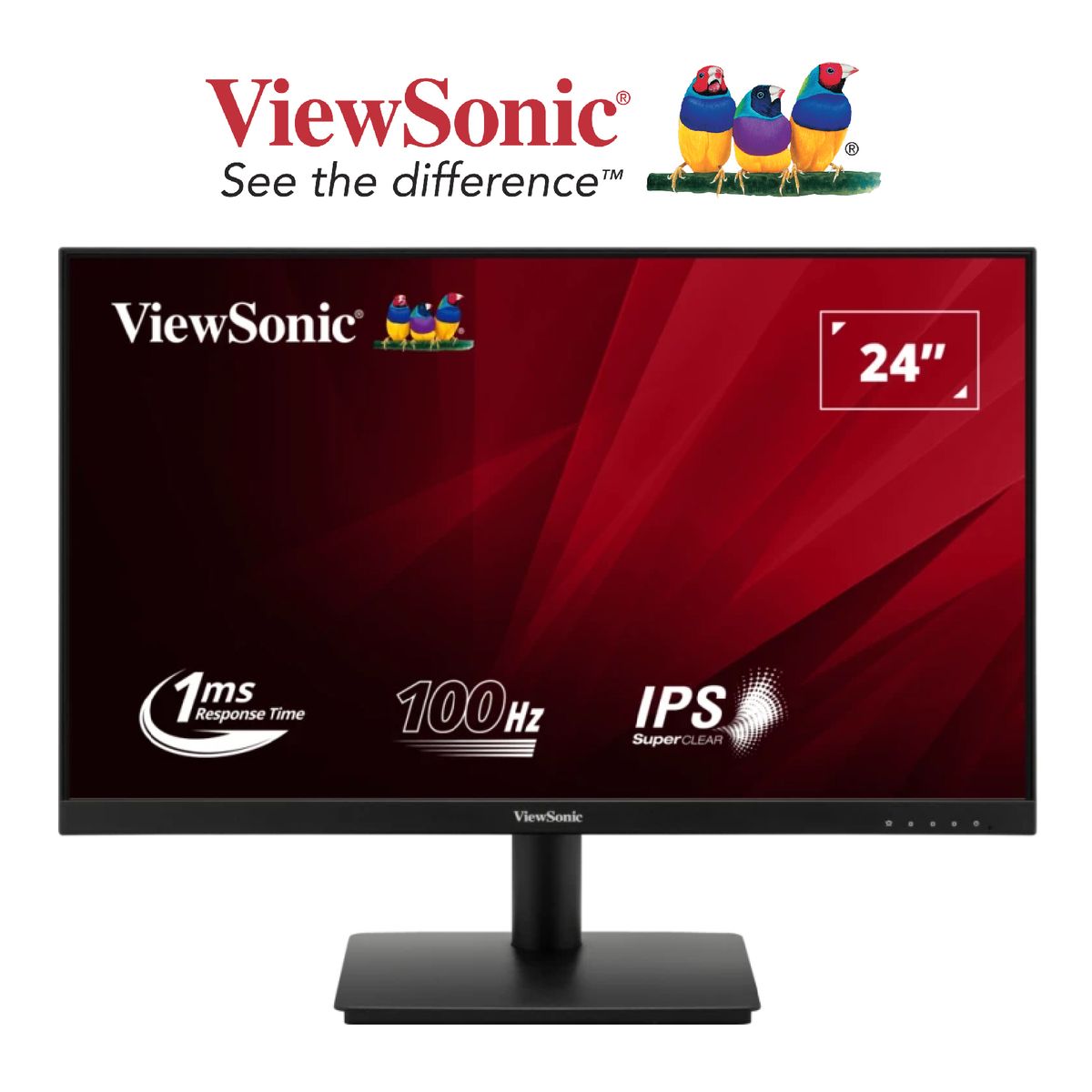 VIEWSONIC - Monitor VIEWSONIC VA240-H 24 LED FHD 100HZ 1MS HDMI VGA