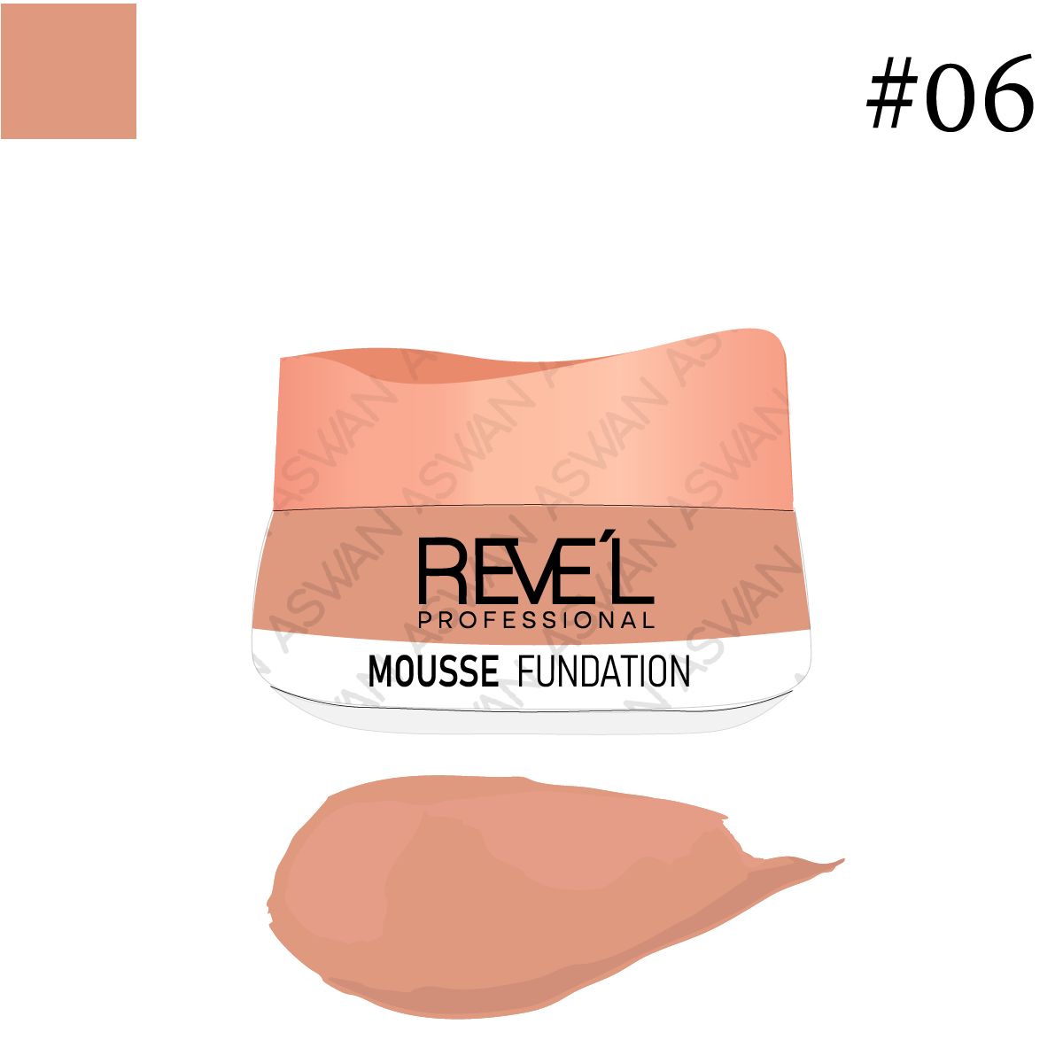 REVE'L PROFESSIONAL - CORRECTOR CONCEALER PORCELAIN MOUSEE FOUNDATION 06 - REVEL