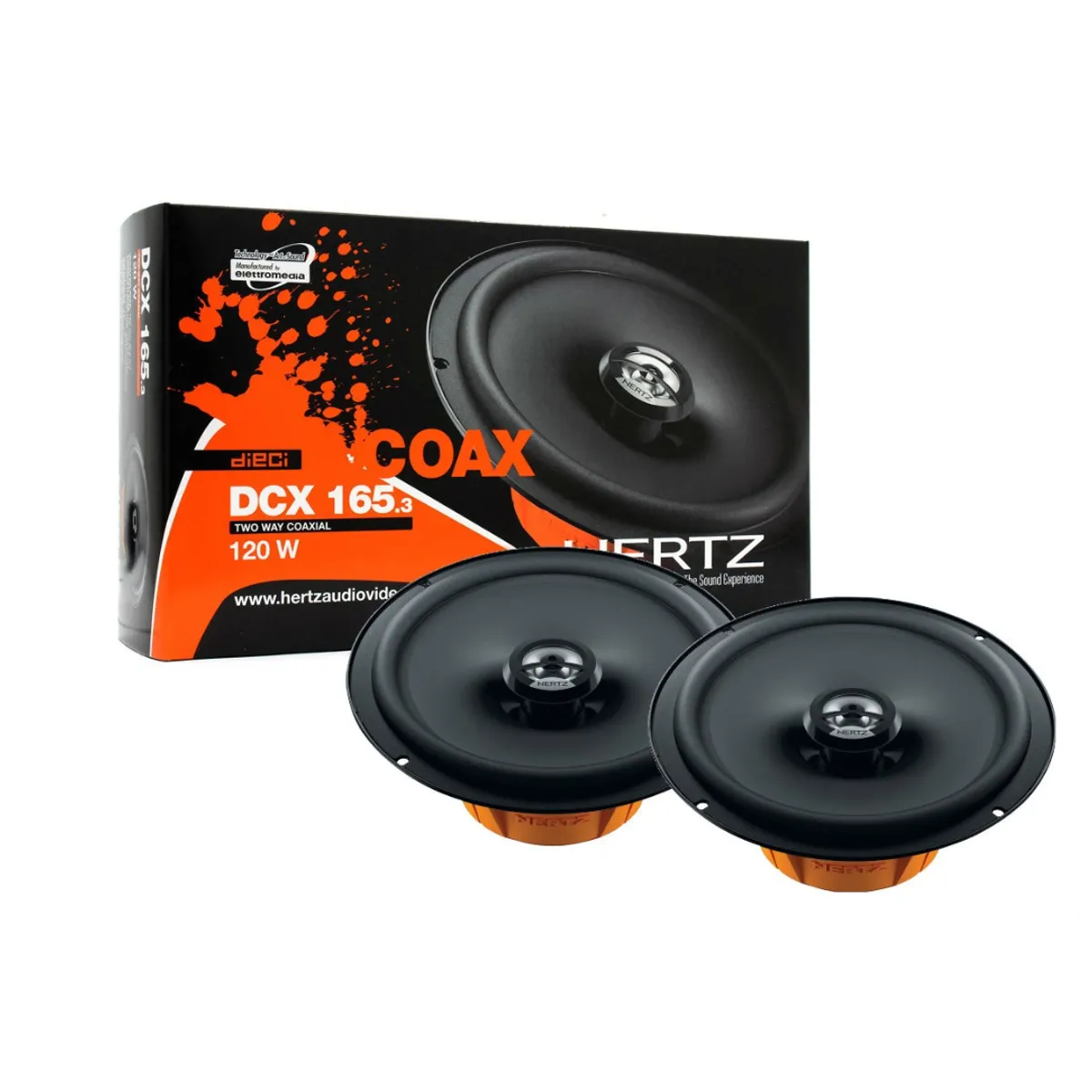 HERTZ - Parlante Coaxial Hertz DCX165 120W