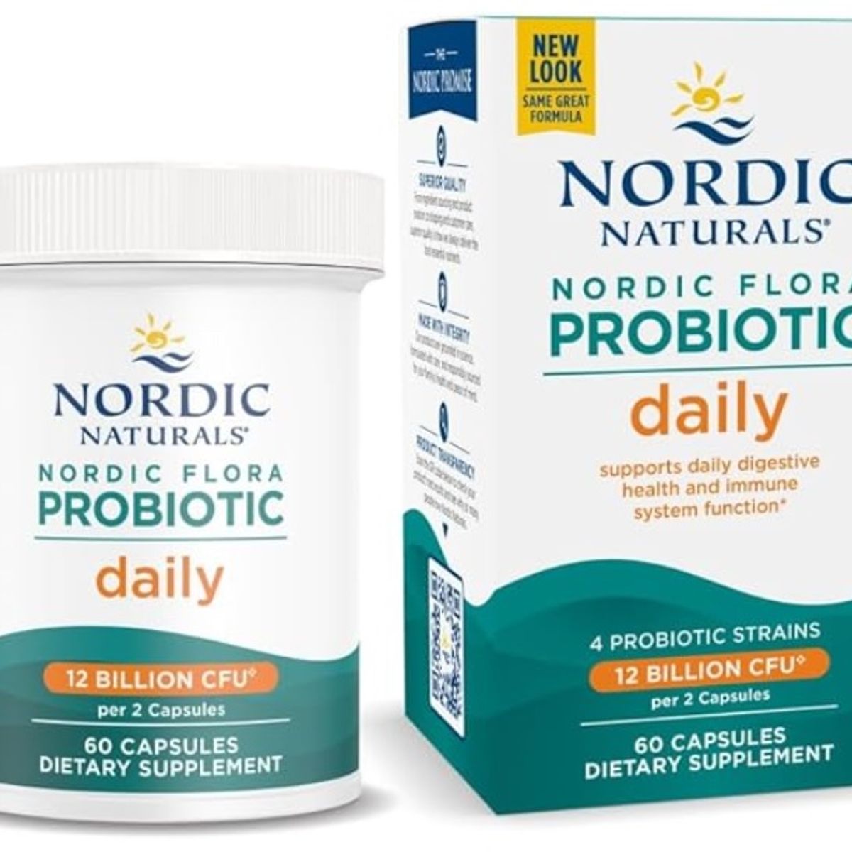 NORDIC - Probiótico Diario 12 Billion Cfu 60 Cápsulas – Nordic Naturals