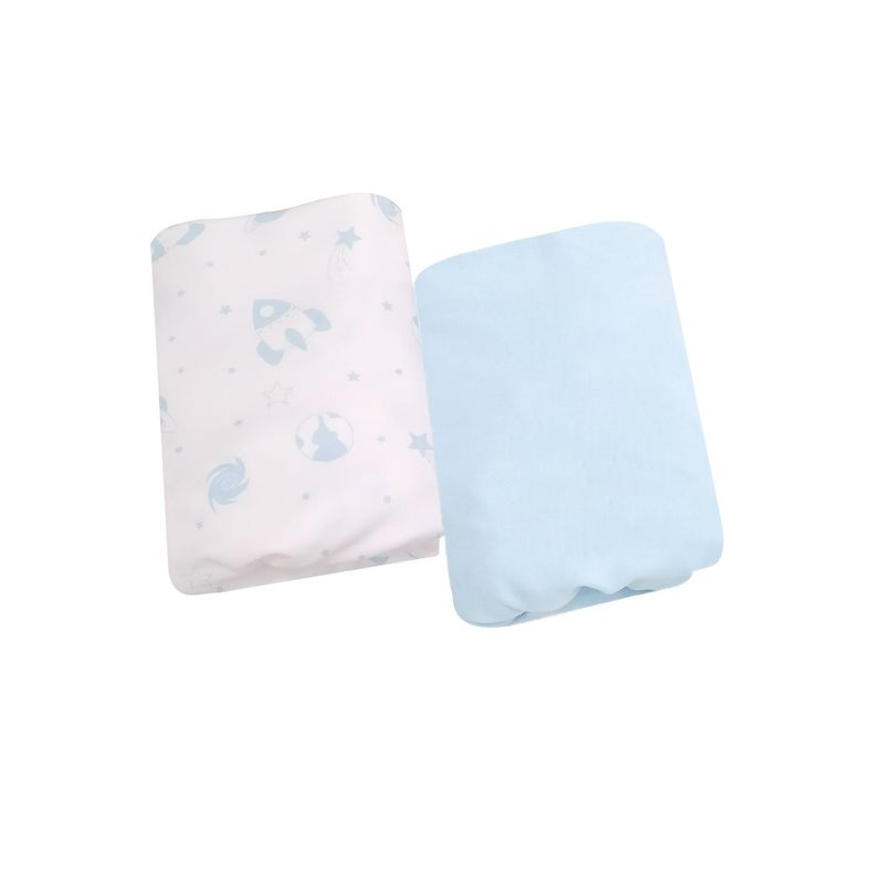 SESAMO - Sabanas Bajeras para Colecho Bebé 100% Algodón Cohetes