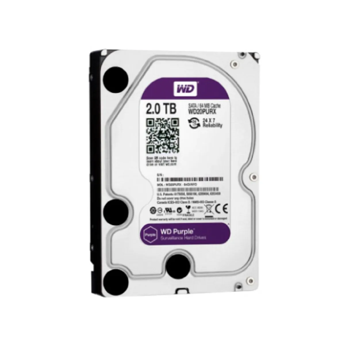WESTERN DIGITAL - DISCO DURO 2TB WESTERN DIGITAL PURPURA