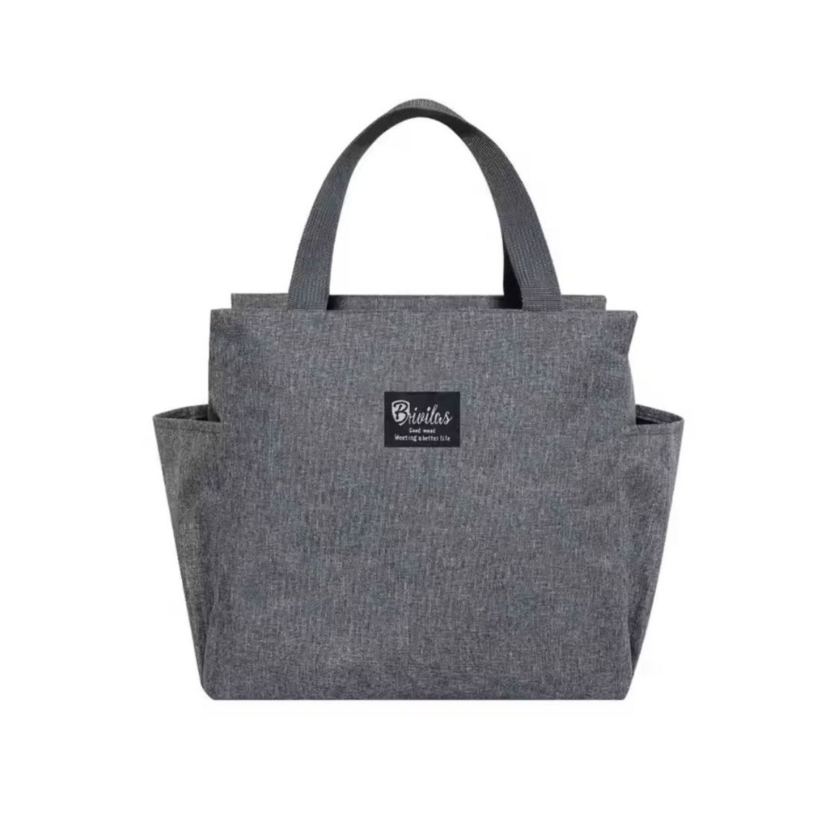 GENERICO - Lonchera Térmica de Alimentos y Bebidas Grande Gris