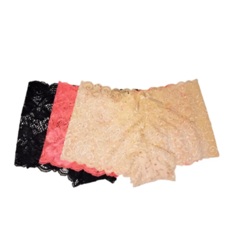 GENERICO - Trusas Cacheteros Encaje Estándar  - 3 unidades