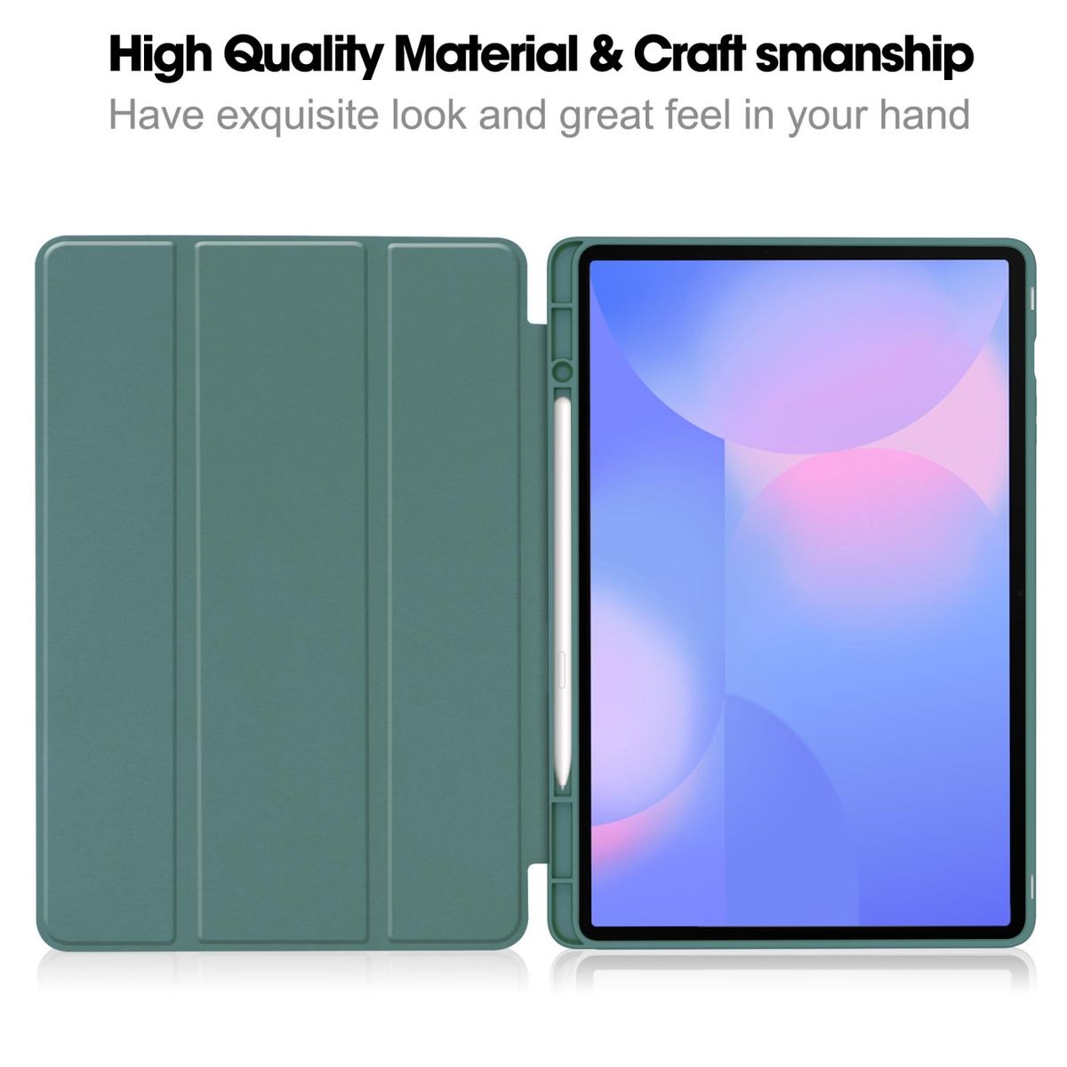 GENERICO - Funda Smart Case Portapencil Para Samsung S10  S10 FE - VERDE