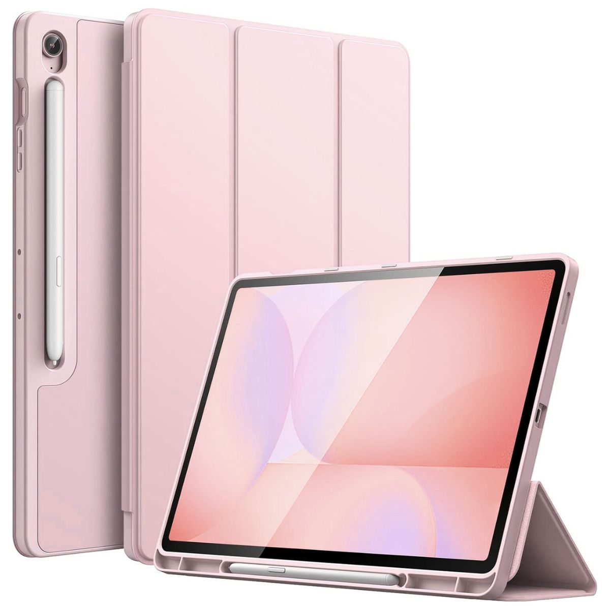 GENERICO - Funda Smart Case Portapencil Para Samsung S10  S10 FE - ROSADO