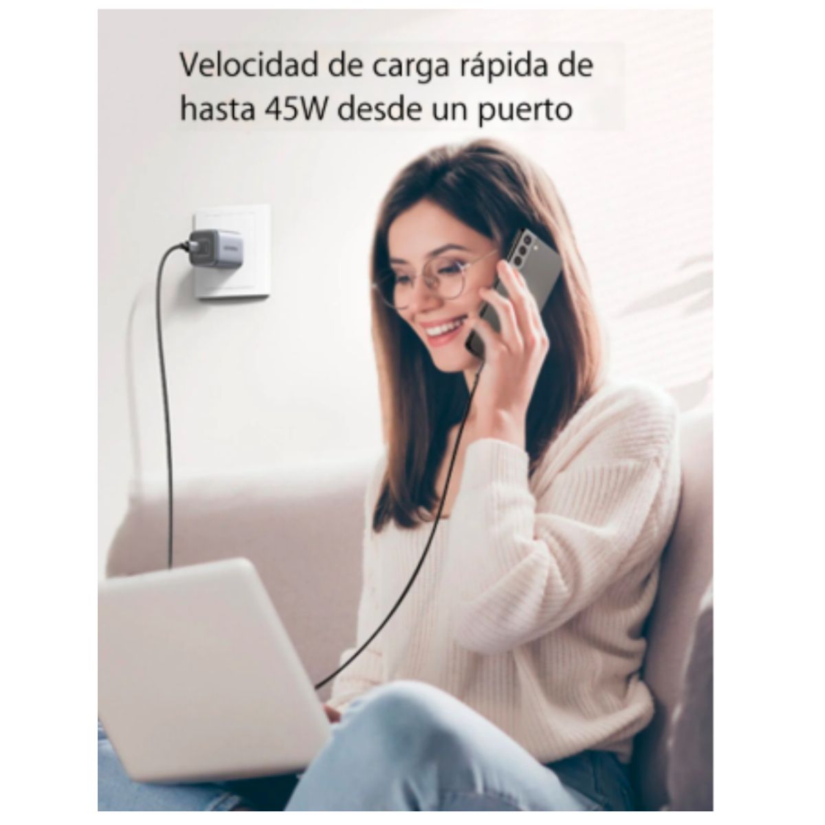 UGREEN - Cargador de Pared Plegable Carga Rapida UGREEN NEXODE 45W