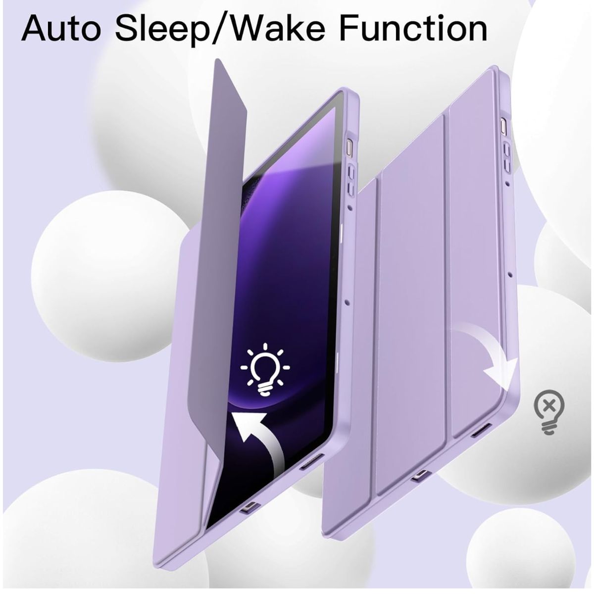 GENERICO - Funda Smart Case Portapencil Para Samsung S9  S9 FE - LILA