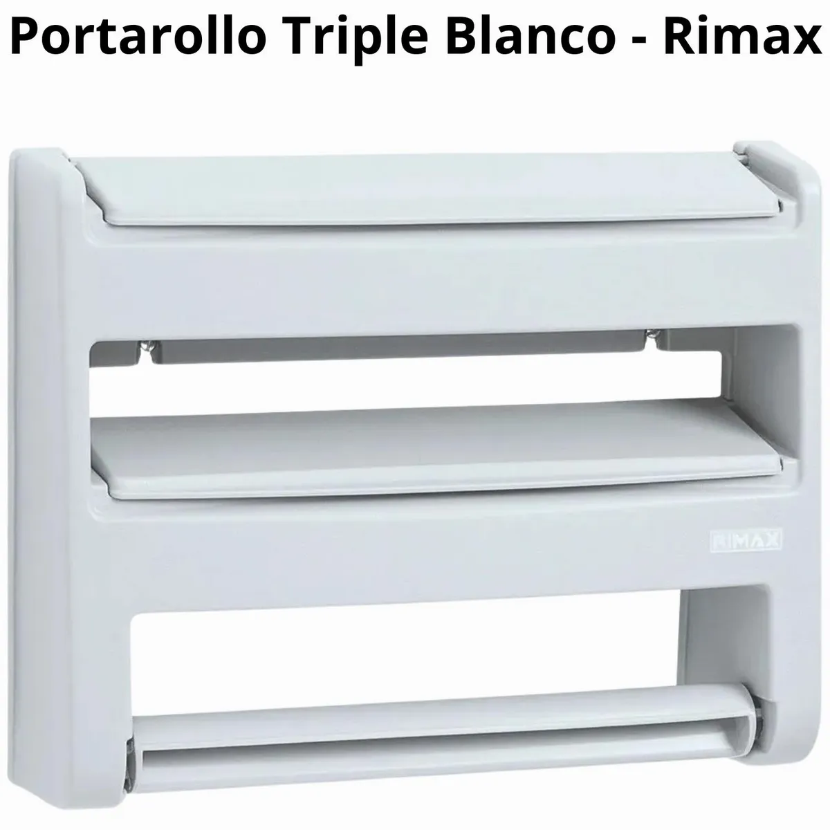 RIMAX - Portarollo Triple Blanco - Rimax