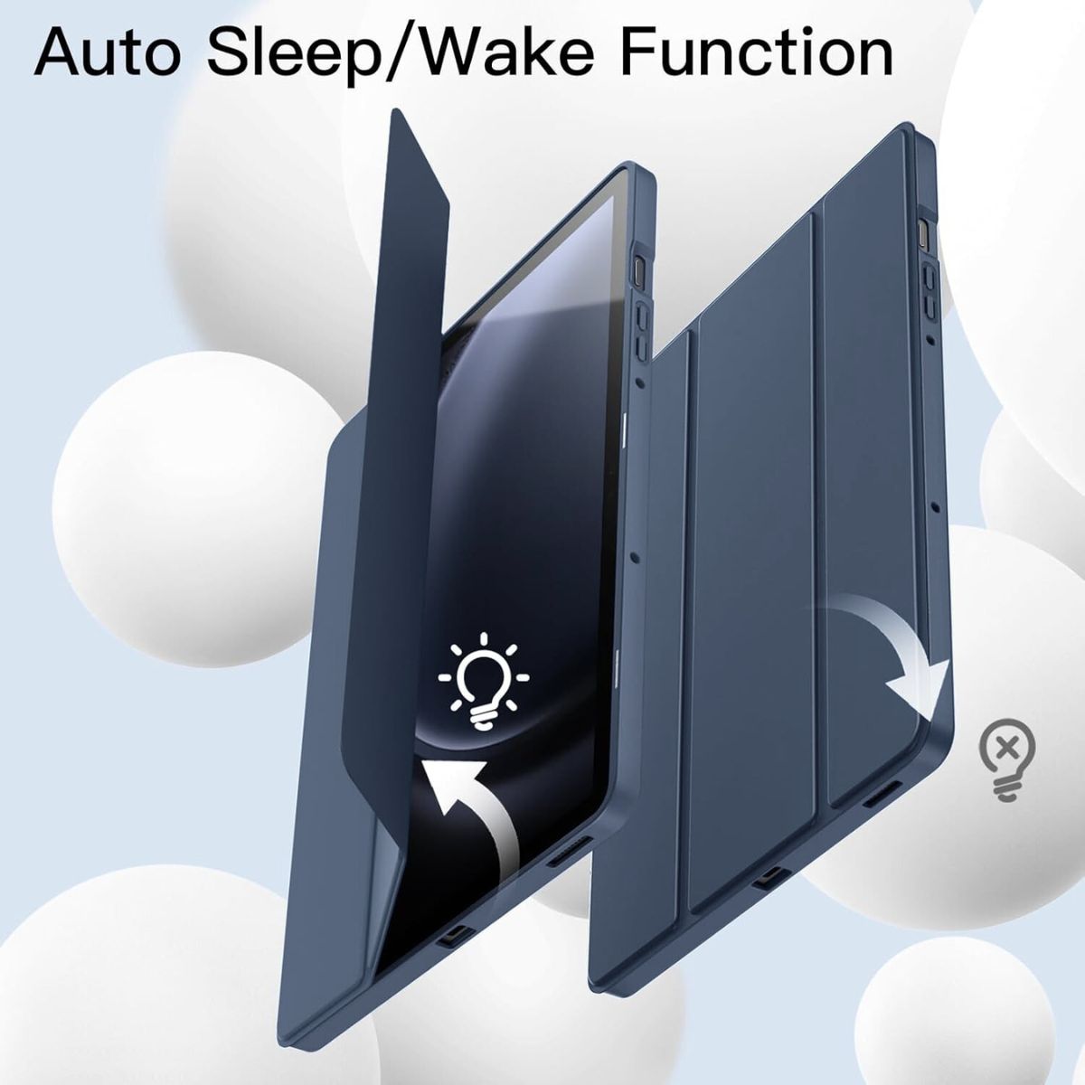 GENERICO - Funda Smart Case Portapencil Para Samsung S9  S9 FE - AZUL