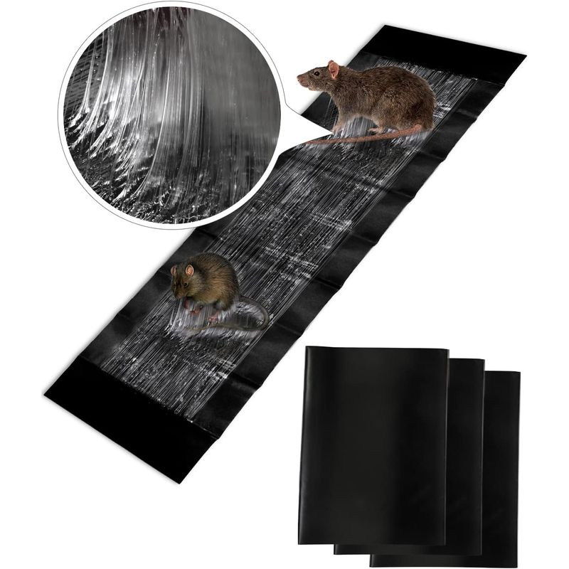 GENERICO - PACK X3 TRAMPA ADHESIVA PARA RATAS SUPER GRANDE 120CM