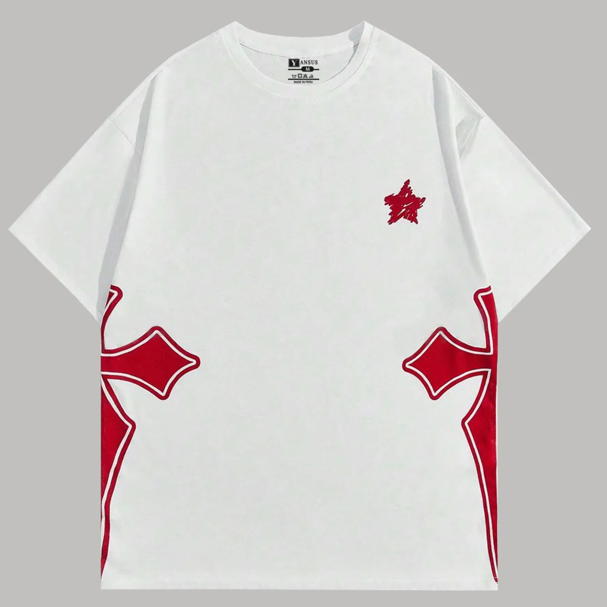 YANSUS - Polo Oversize Hombre Yansus Cruz