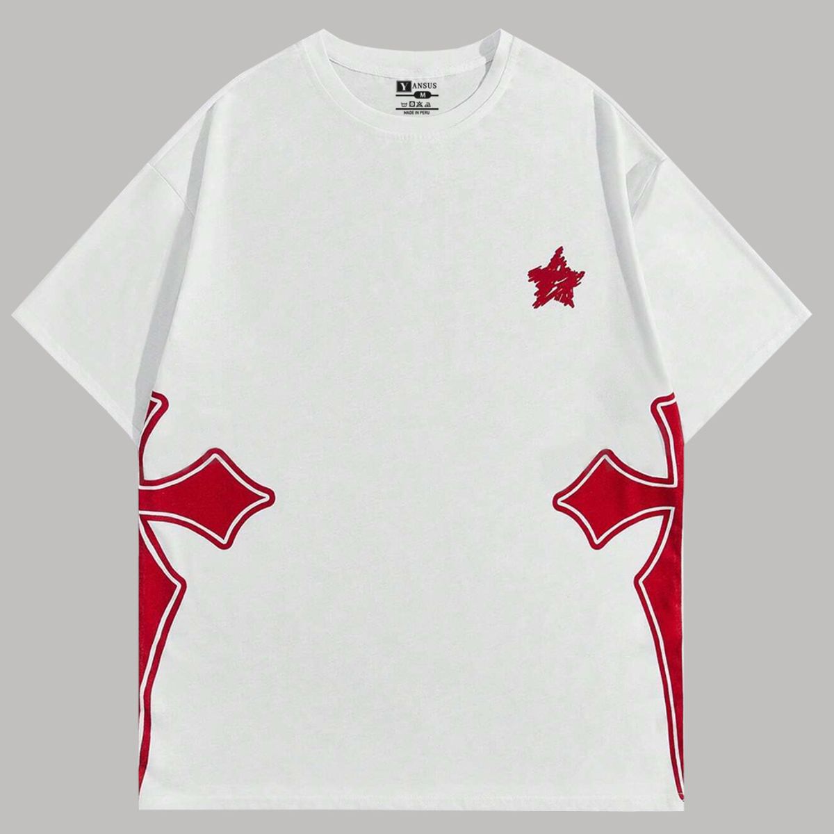 YANSUS - Polo Oversize Hombre Yansus Cruz