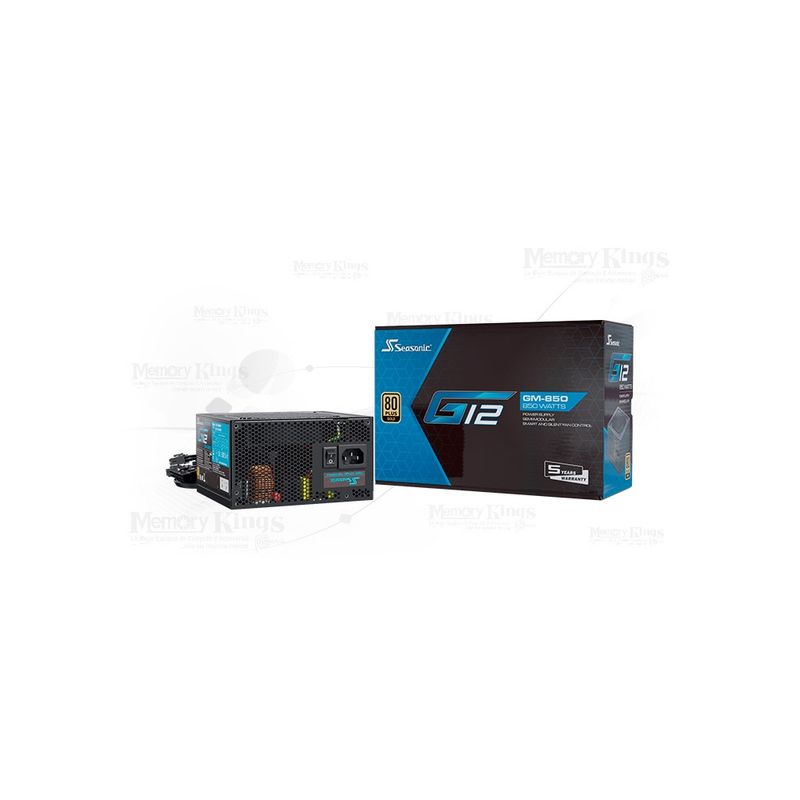 GENERICO - Fuente De Poder 850W 80 Plus Gold Seasonic G12 Gm - Eficiencia Y Rendimiento Superior