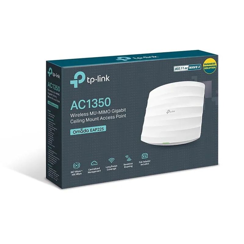 GENERICO - Access Point Tp-Link Eap225 Ac1350 De Wi-Fi 5 Alto Rendimiento Y Fácil Instalación