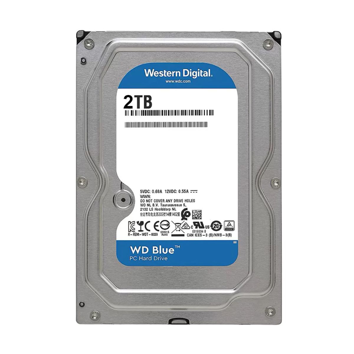 WESTERN DIGITAL - Disco Duro Interno Wd Blue 2Tb 3.5" Sata 7200Rpm - Almacenamiento Confiable Y Rápido