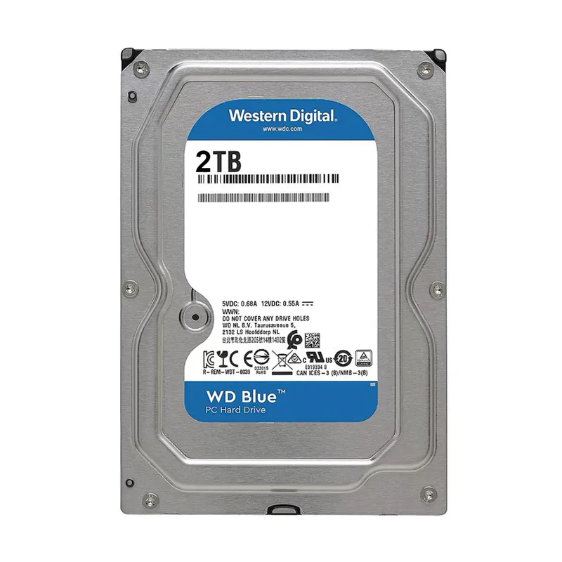 WESTERN DIGITAL - Disco Duro Interno Wd Blue 2Tb 35 Sata 7200Rpm - Almacenamiento Confiable Y Rápido