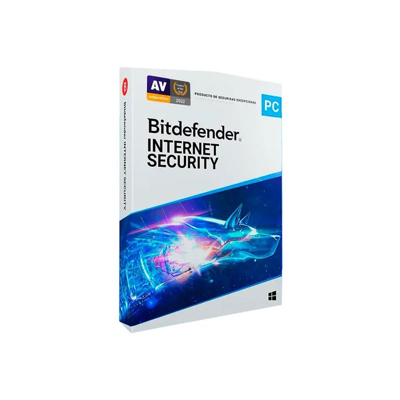 BITDEFENDER - Bitdefender Internet Security 15 Meses - Para 1 Pc + 1 Adicional, Protección Avanzada Onli