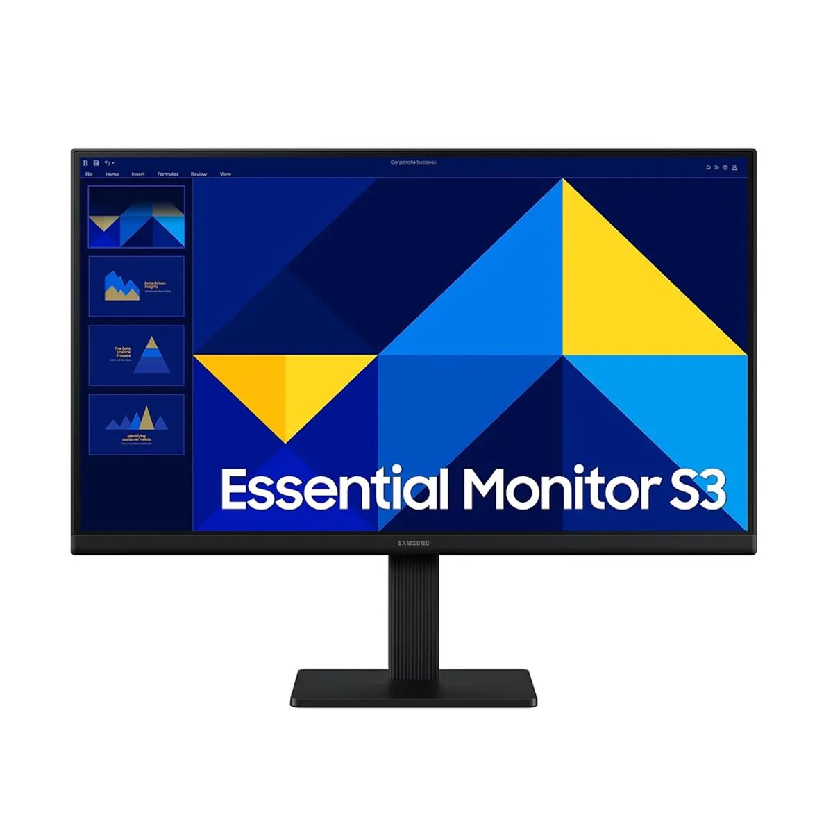 SAMSUNG - Monitor Samsung Essential S3 De 22 Full Hd Ips - 1920X1080 100Hz Hdmi Y Vga Negro