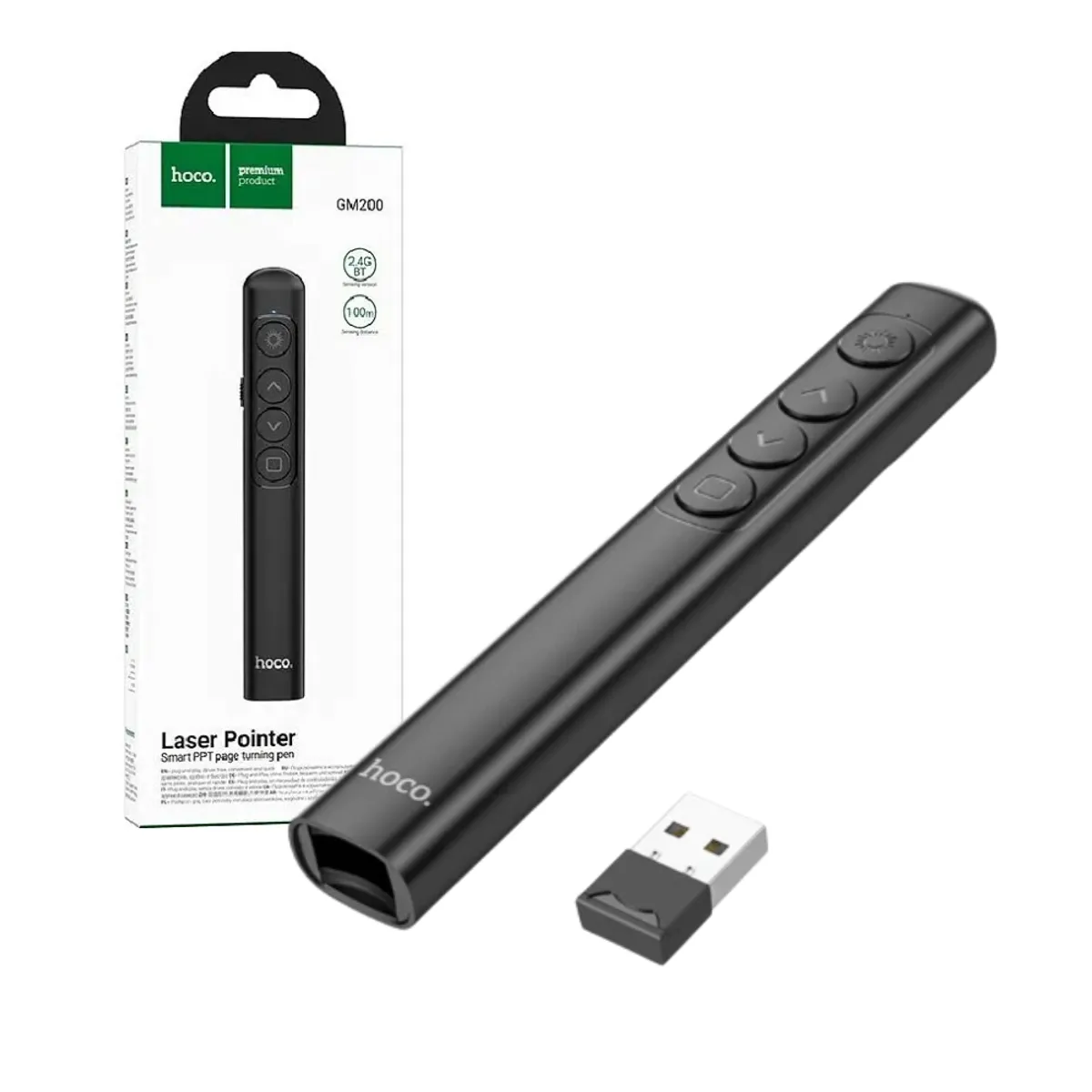 HOCO - Presentador Diapositiva PPT Puntero Laser Exposicion Inalambrico