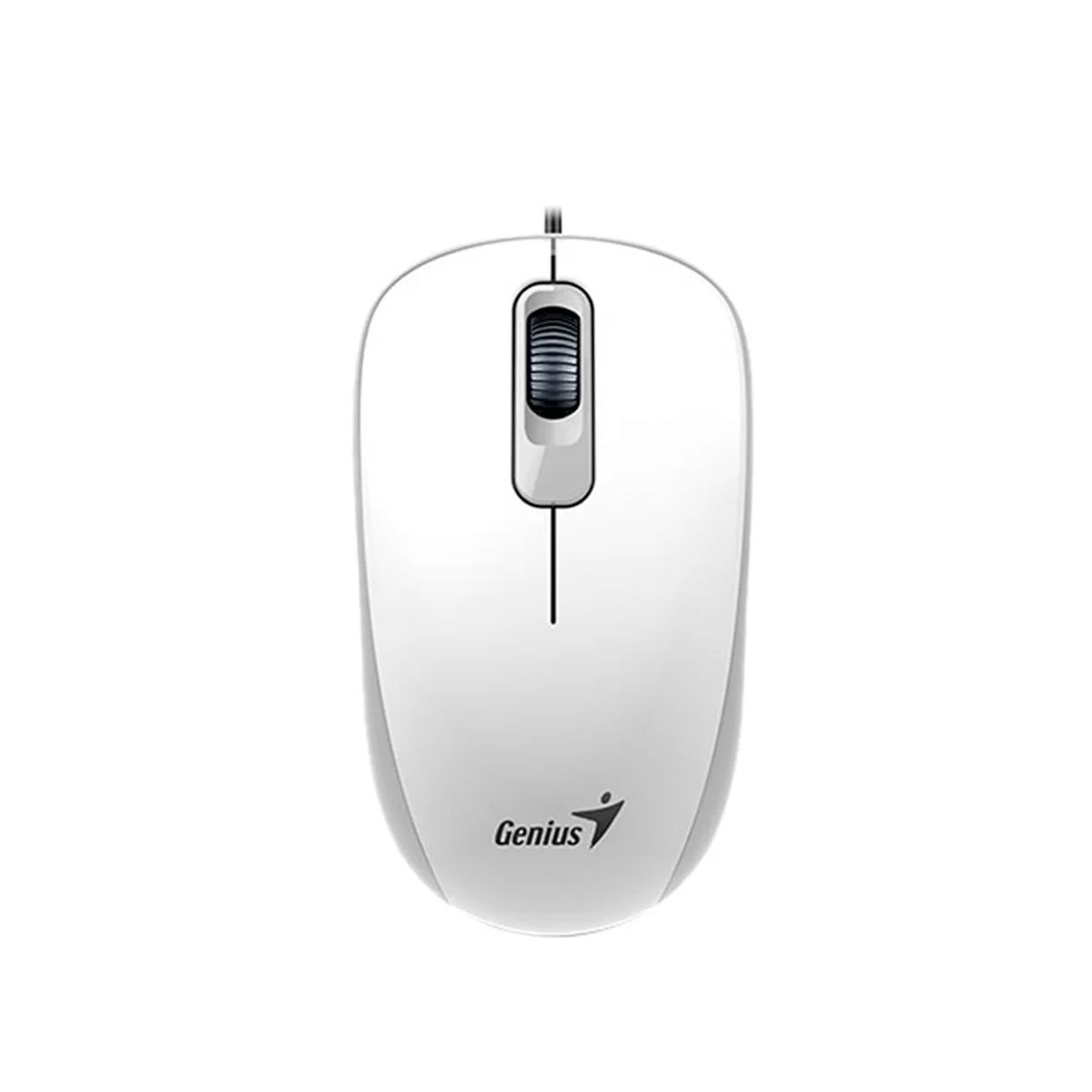 GENIUS - Mouse Óptico Genius Dx-110 Blanco, 1000 Dpi, Conexión Usb - Precisión Y Estilo Para Tu Pc