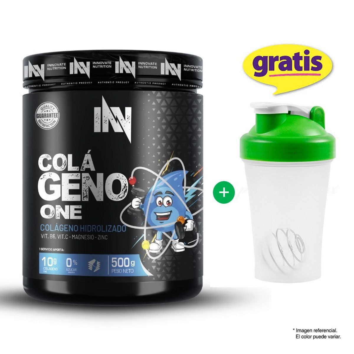 INN INNOVATE NUTRITION - COLÁGENO ONE 500 GR INN MORA + SHAKER